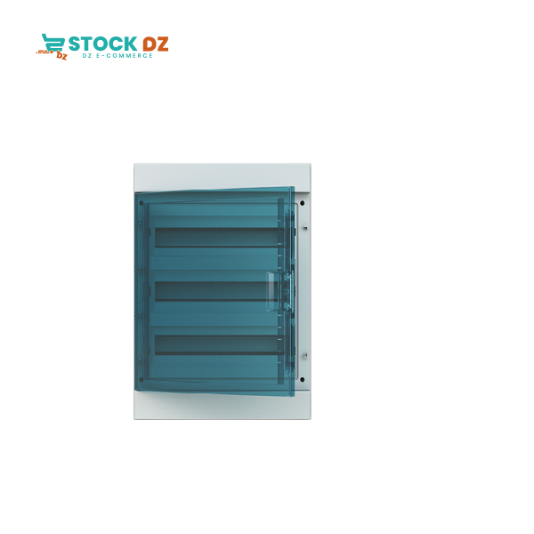 Mistral 65- Coffret plastique blanc IP65 - 24 modules - 2R ( apparent-porte transparente)