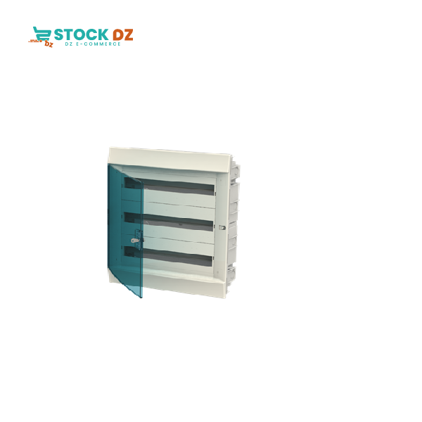 Mistral 41F- Coffret plastique blanc IP41 - 54 modules - 3R ( encastré-porte transparente)